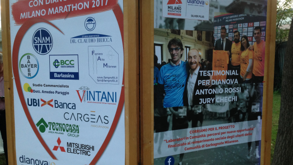 Associazione Dianova alla Milano Marathon 2017