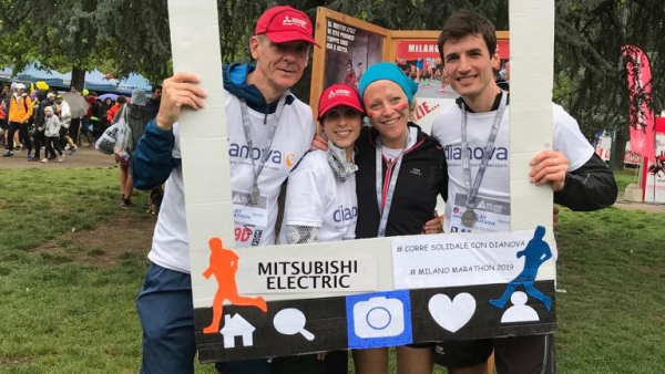 Mitsubishi Electric e Dianova corrono insieme nella Milano Marathon